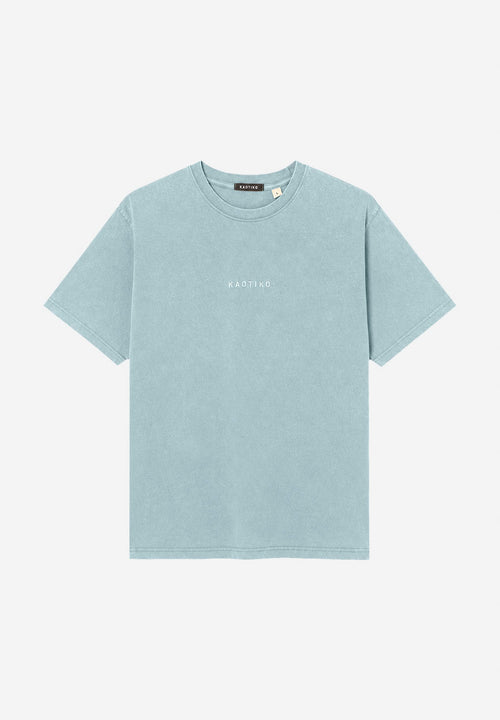 Basic Washed T-Shirts Steel