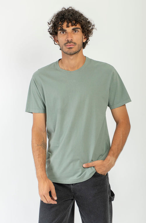 Basic Washed Khaki T-Shirt
