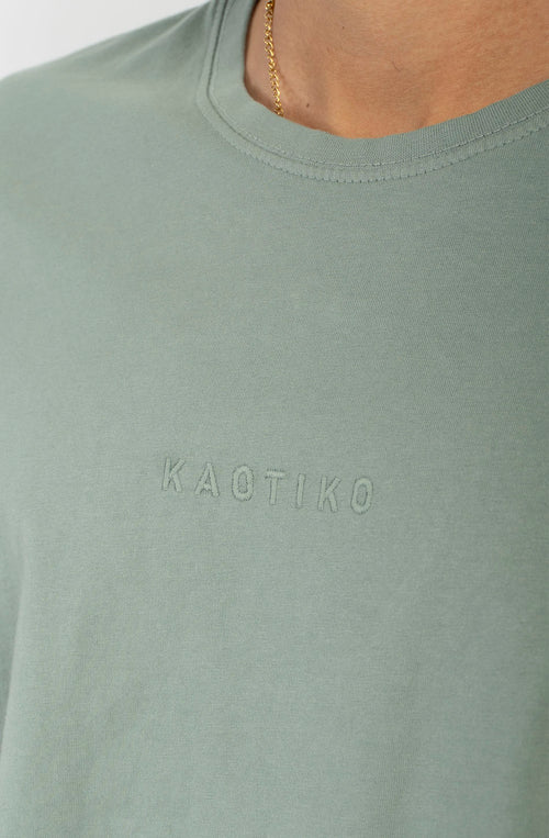 Basic Washed Khaki T-Shirt