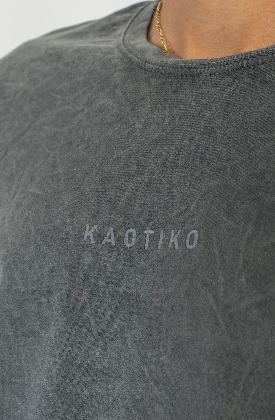 T-Shirt Basic Washed Black