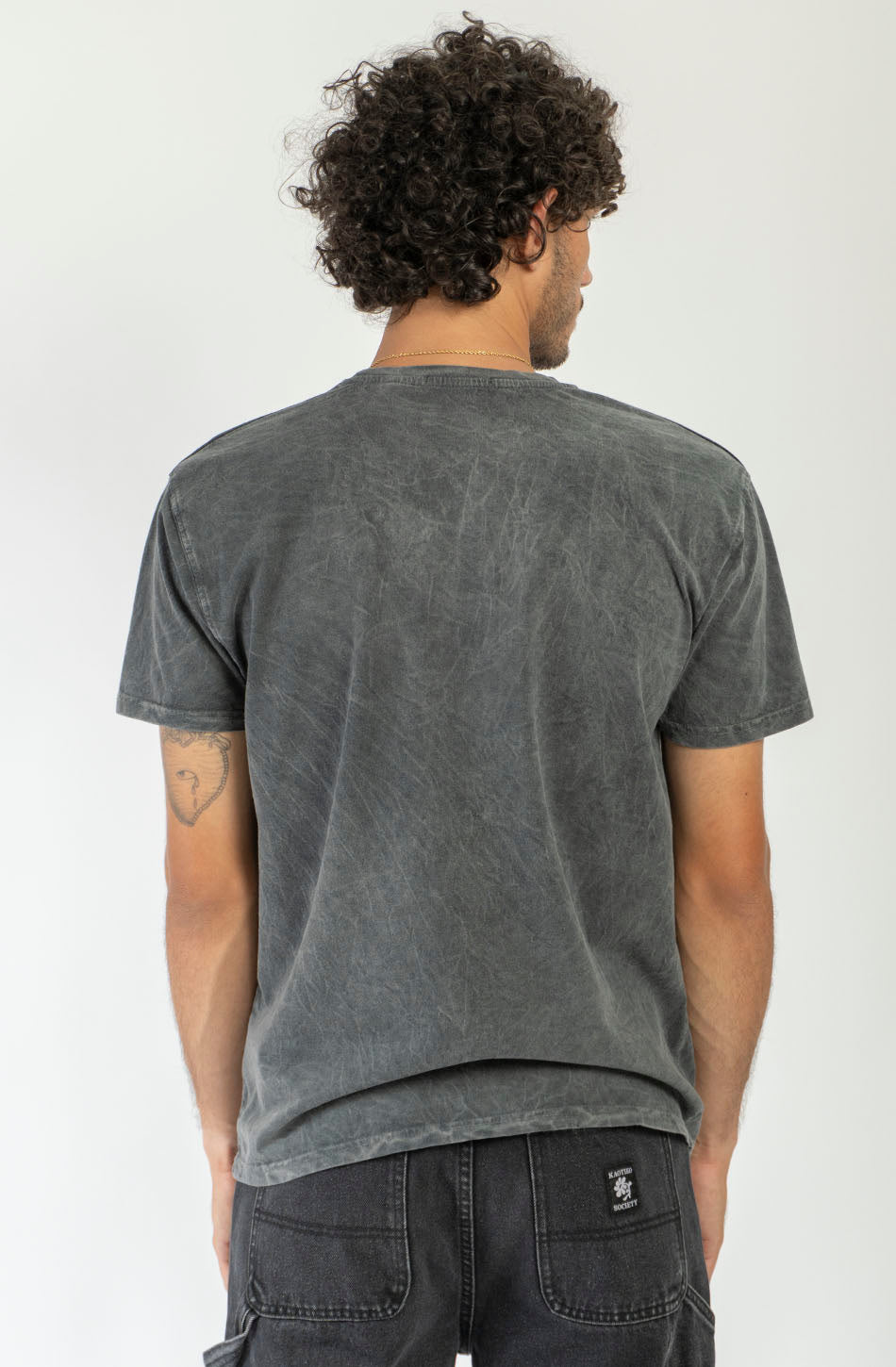T-Shirt Basic Washed Black