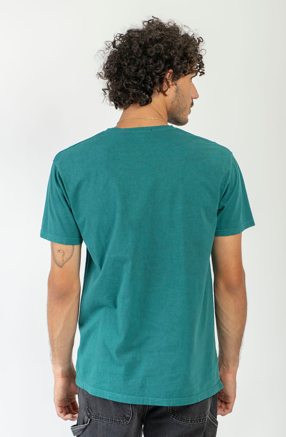 T-shirt Basic Washed Basil 