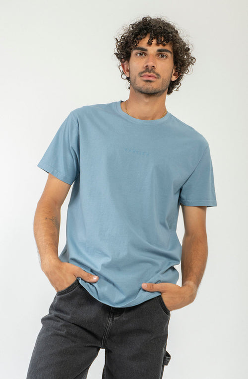 Camiseta Basic Washed Blue