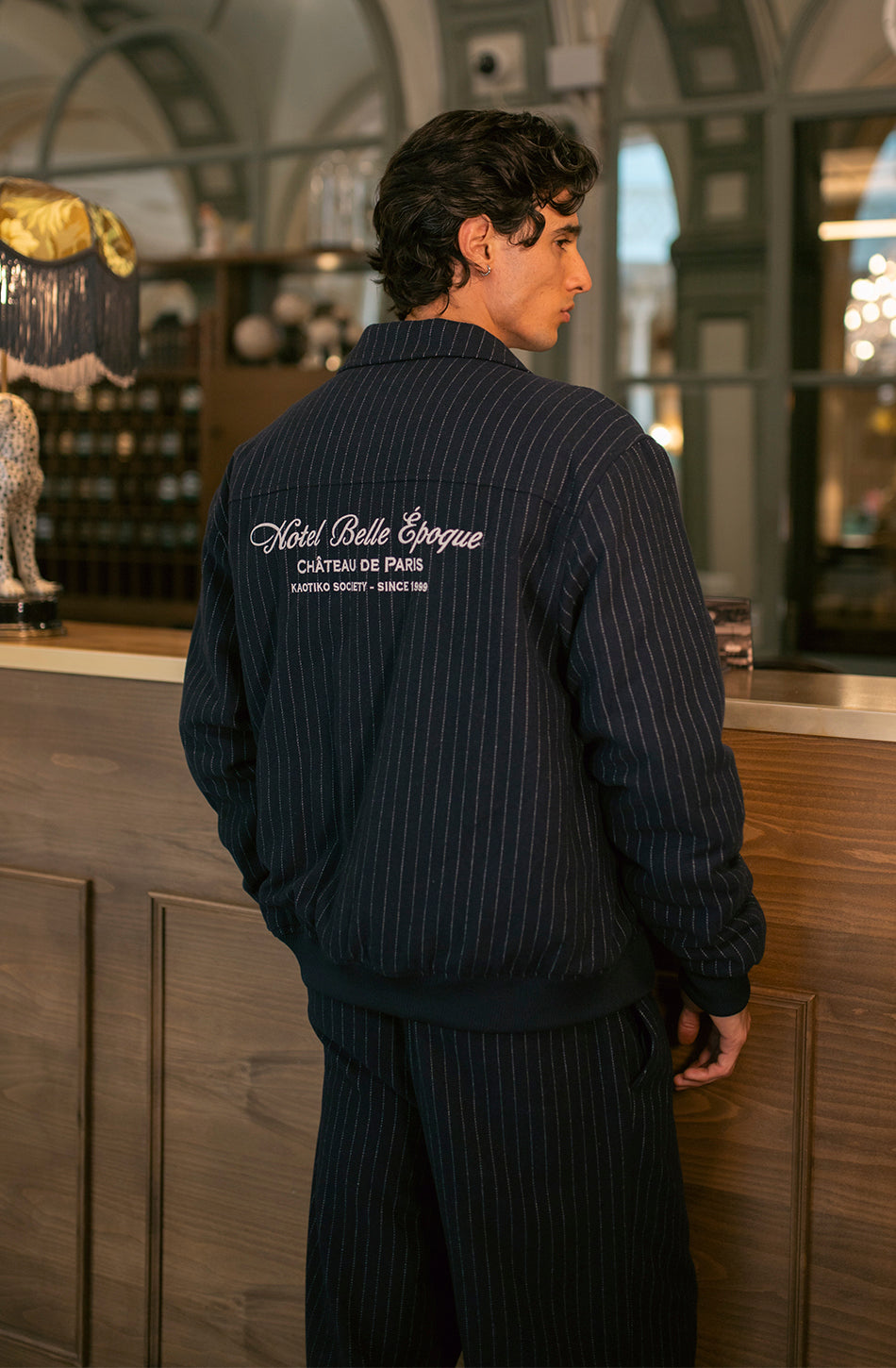 Striped Belle Epoque Jacket White / Navy