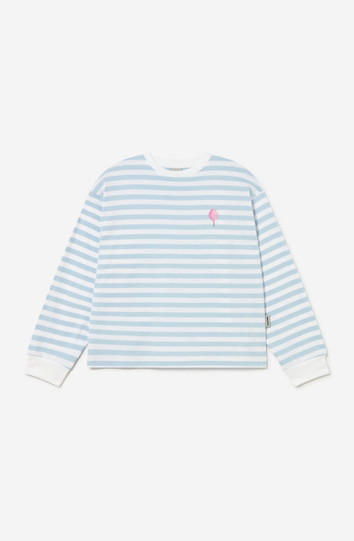 Camiseta Stripes White Sky Cotton Candy