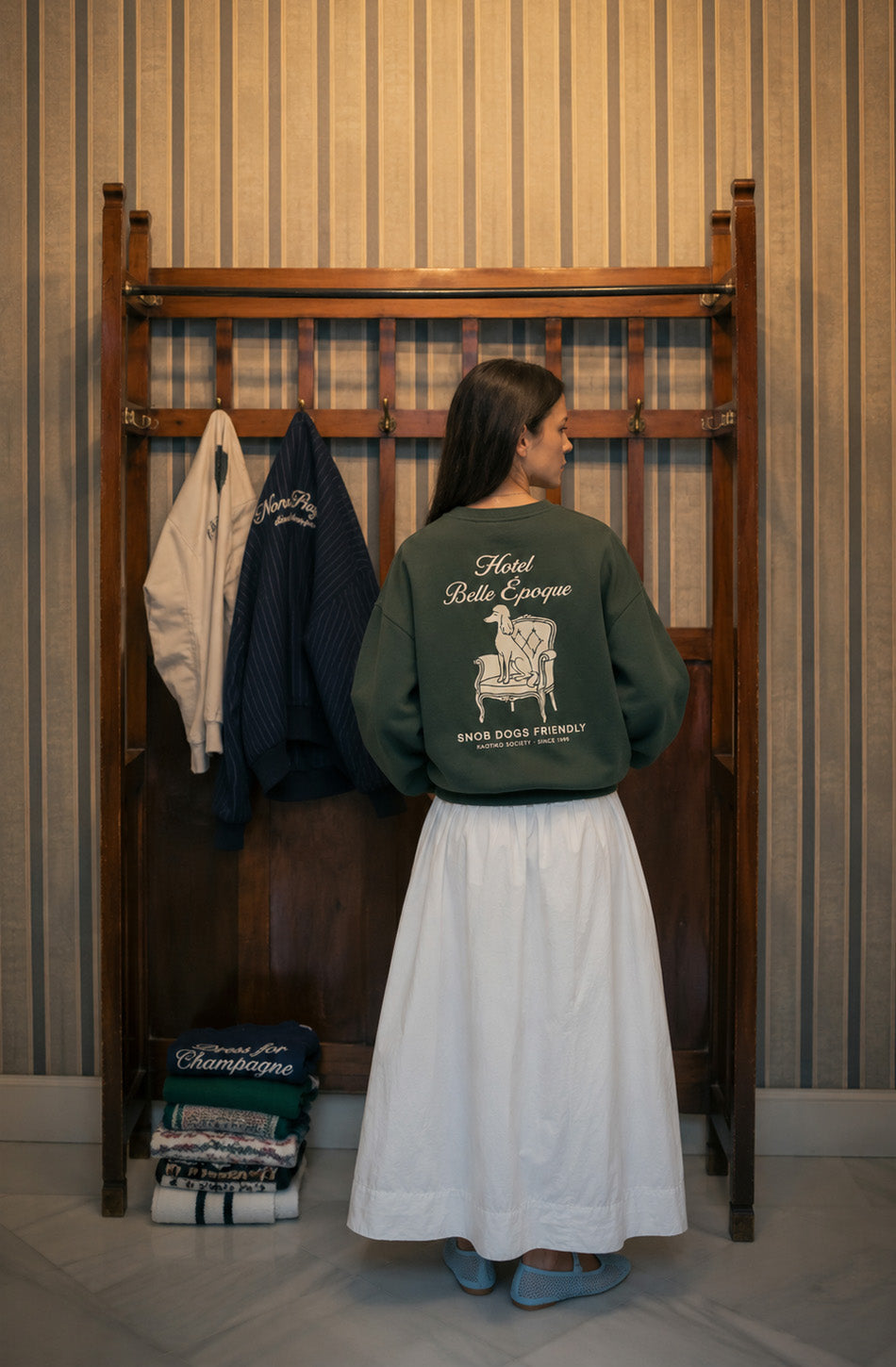 Sweat Relaxed Snob Dogs Green Femme