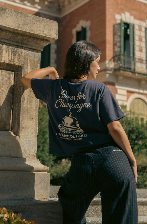 T-Shirt Champagner Marine
