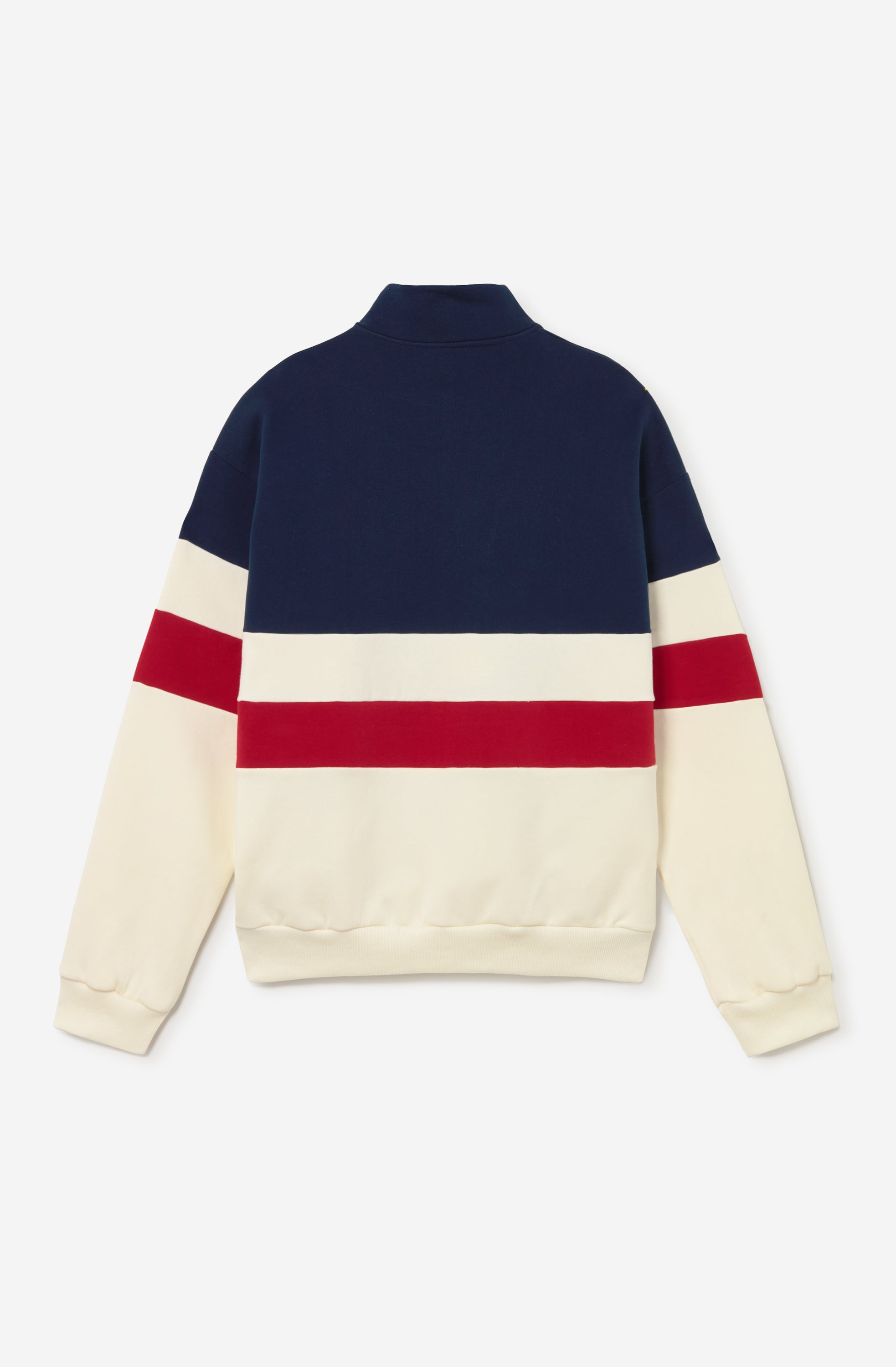 Sweatshirt Crew Zipper Carter Elfenbein/Blau/Salsa