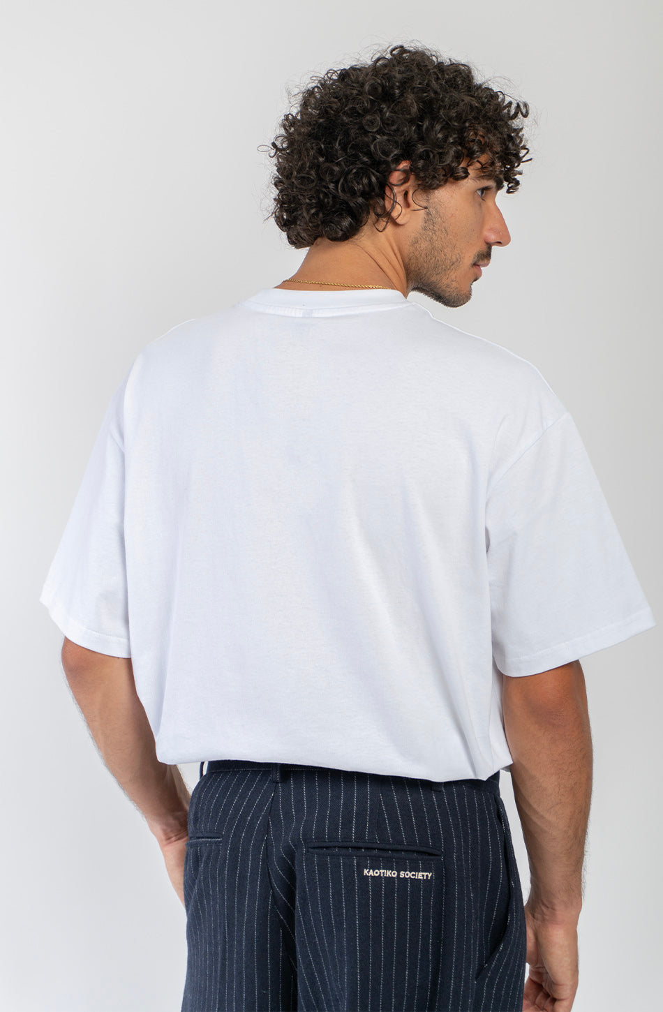 Cropped Bouquet Organic Cotton T-Shirt White