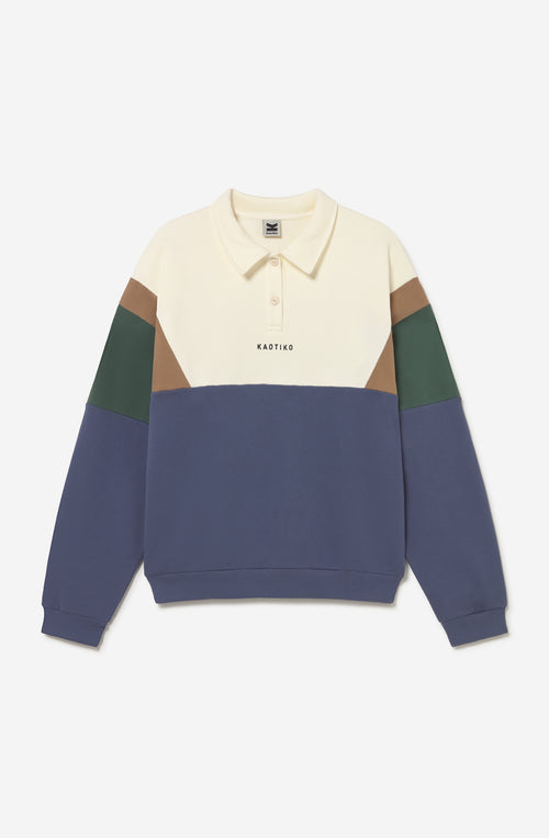 Polo Shirt Harry Ivory/Brown/Green/Blue