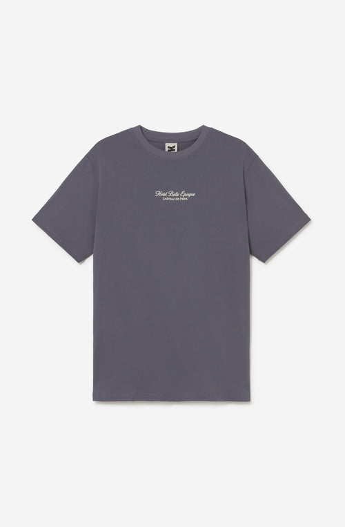 Camiseta Regular Garland Blue para hombre con diseño gráfico floral Kaotiko BCN