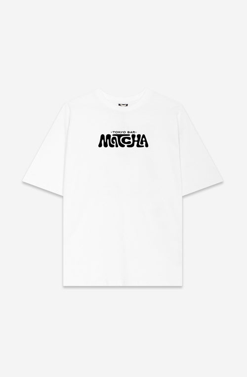 Camiseta Regular Matcha Tokyo White para hombre con diseño gráfico inspirado en Japón Kaotiko BCN