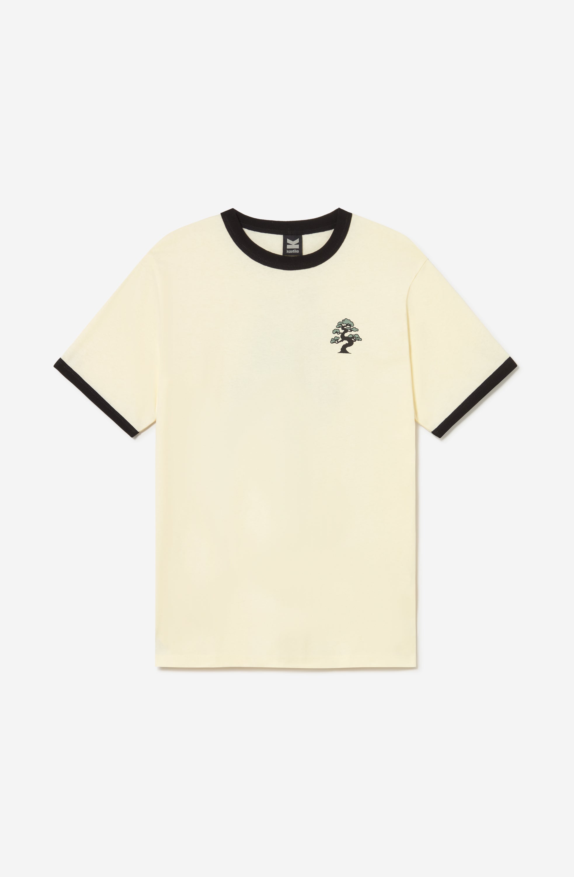 Camiseta Brewed In Tradition Ivory unisex con detalles en contraste e ilustración inspirada en la cultura japonesa