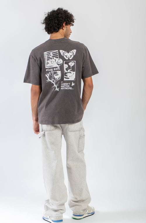 T-Shirt It Doesn't Matter Whashed Black