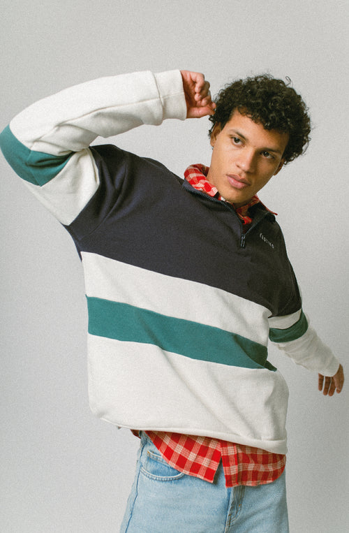 Carter Elfenbein/Marineblau/Heura Sweatshirt