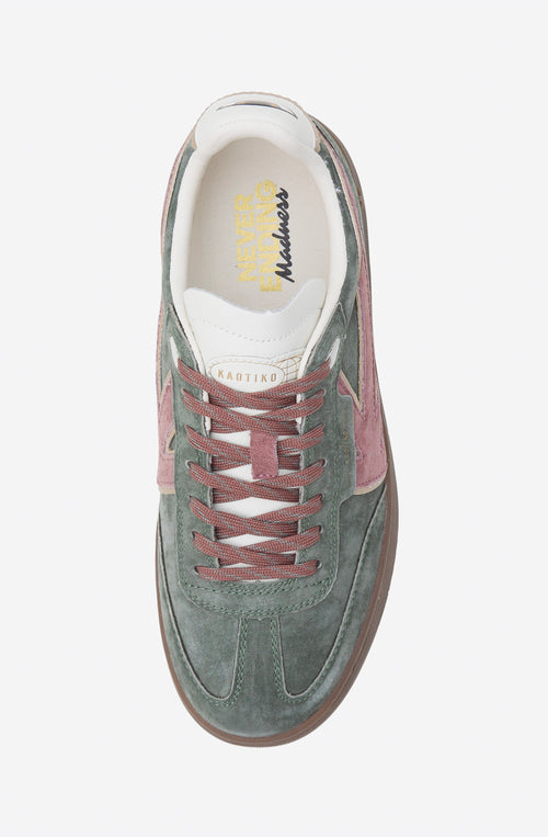Kaotiko Boston V Samtgrüne Turnschuhe
