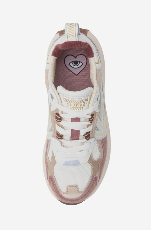 Kaotiko Detroit Tech Sneakers in Antik-Mauve