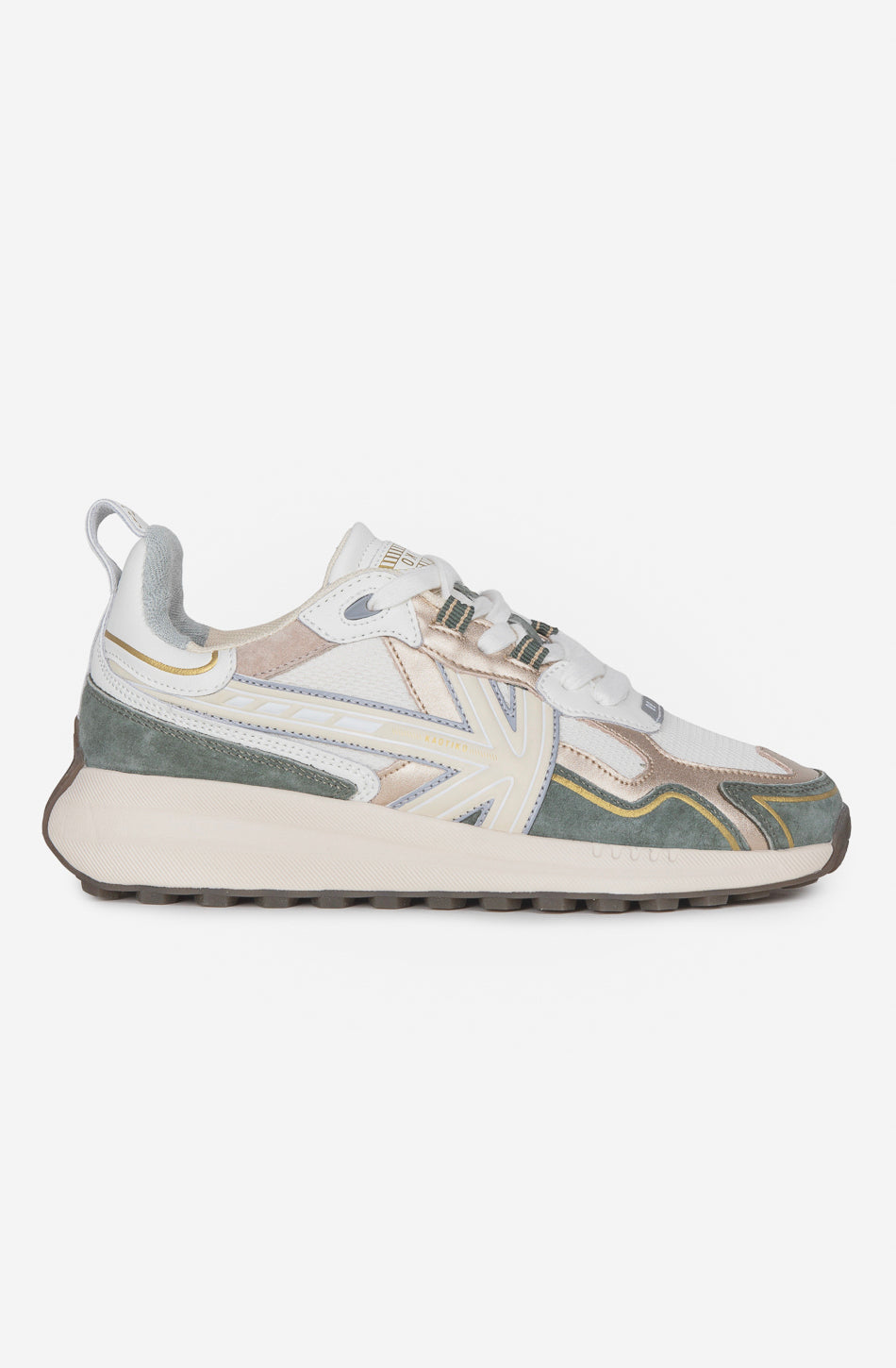 Kaotiko Detroit Tech Velvet Green Sneakers