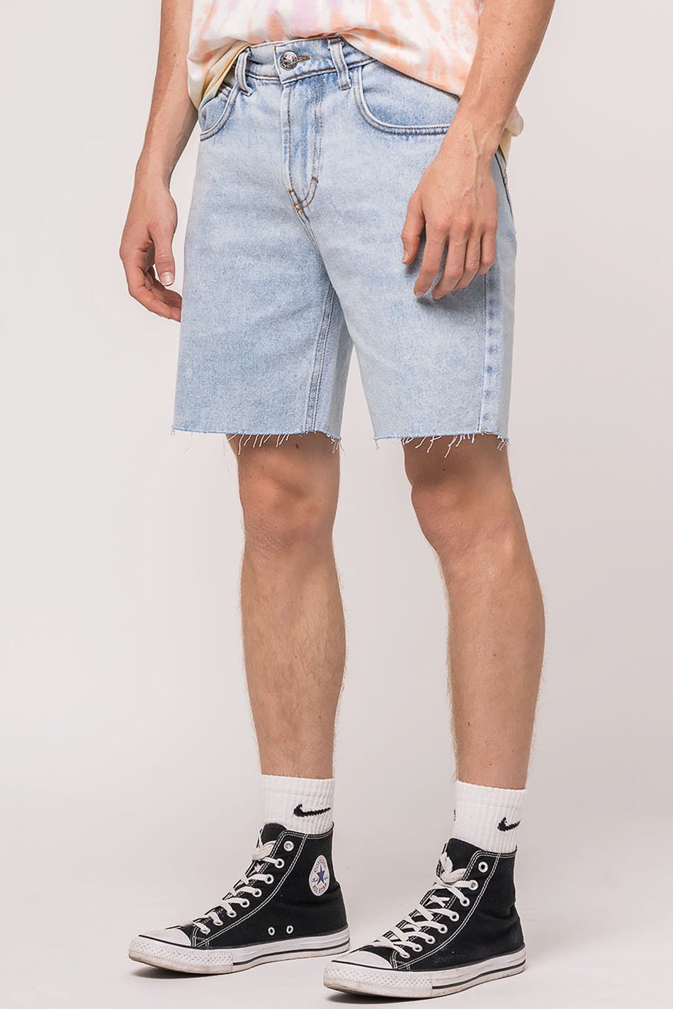 Baggy Denim Säure Bermuda