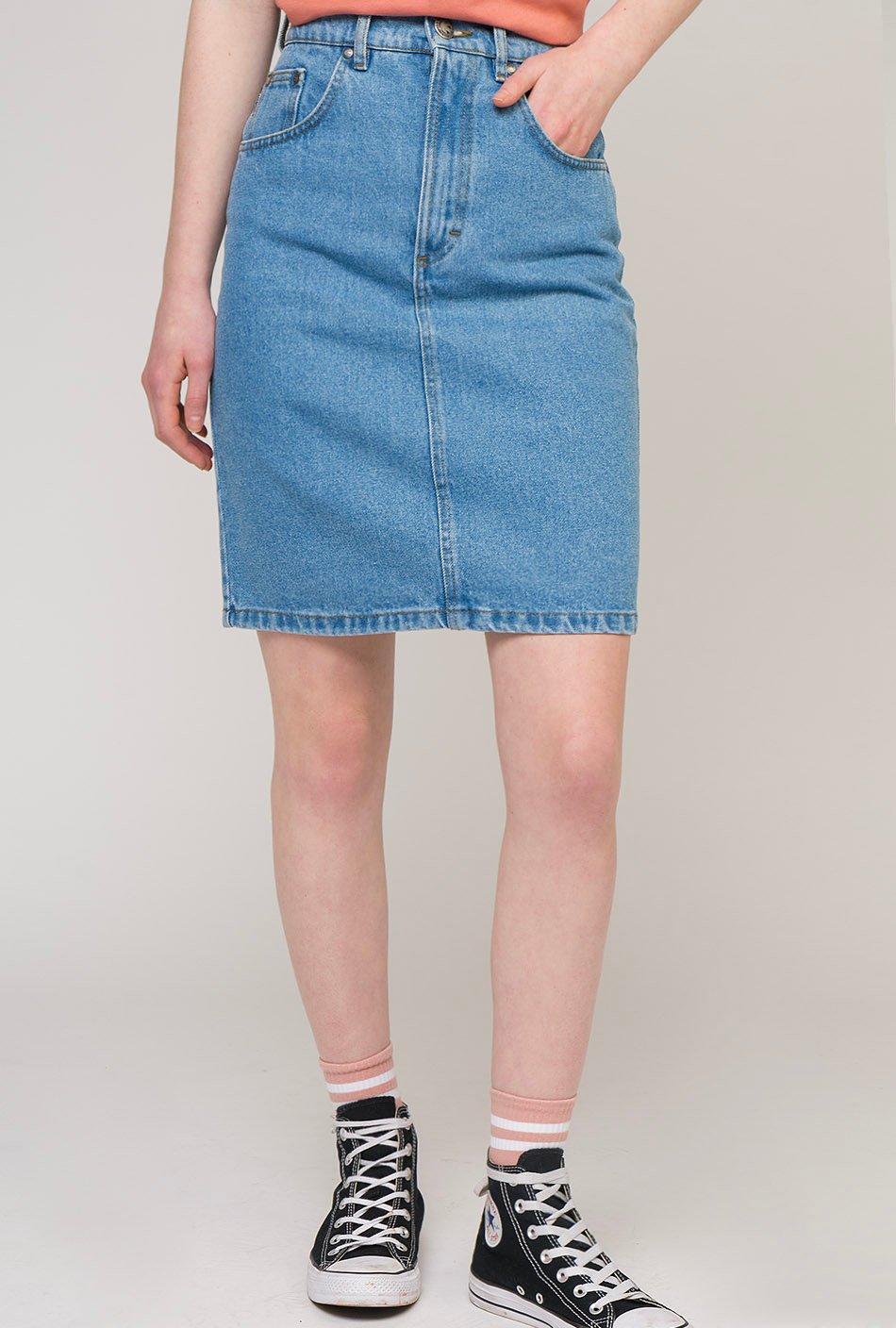 Rock denim midi