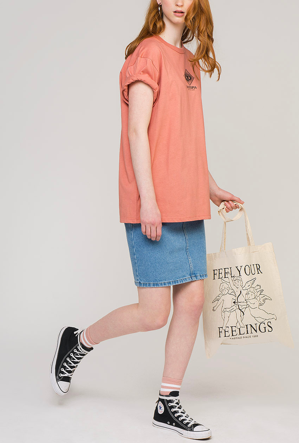 Rock denim midi