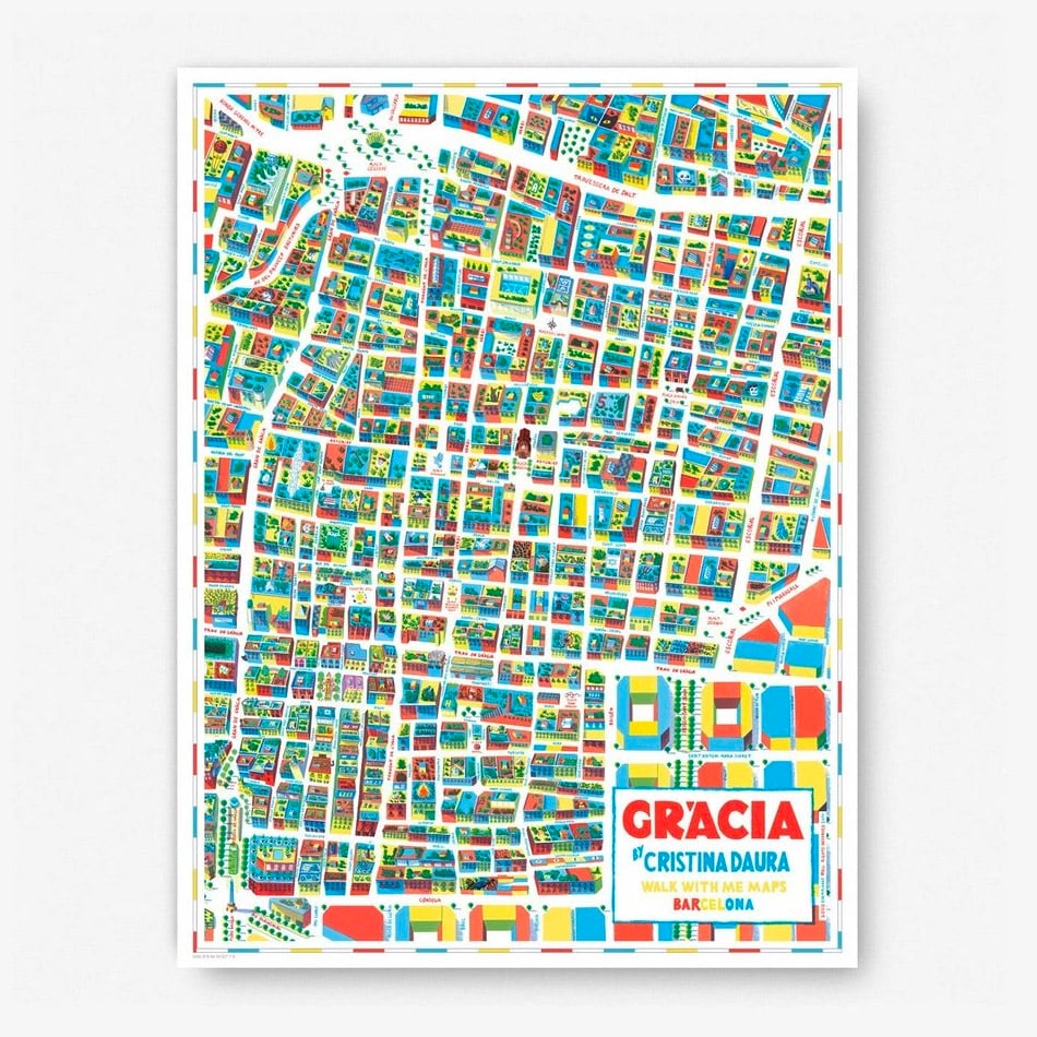 Barcelona-Gràcia Map