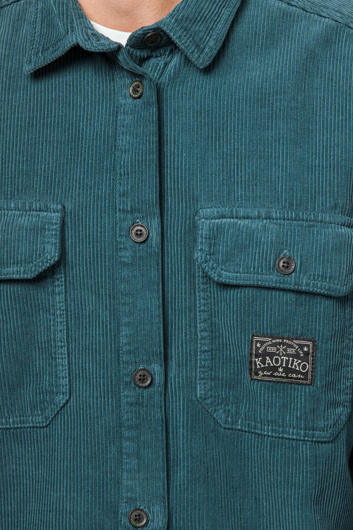 Corduroy Green Shirt