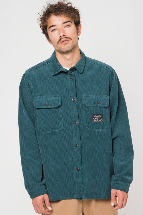 Corduroy Green Shirt