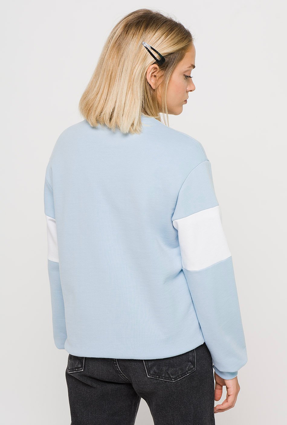 Brooke blau/weißes Sweatshirt