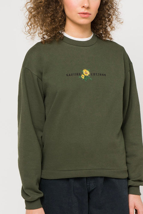 Sweat-shirt Sunflower Vert