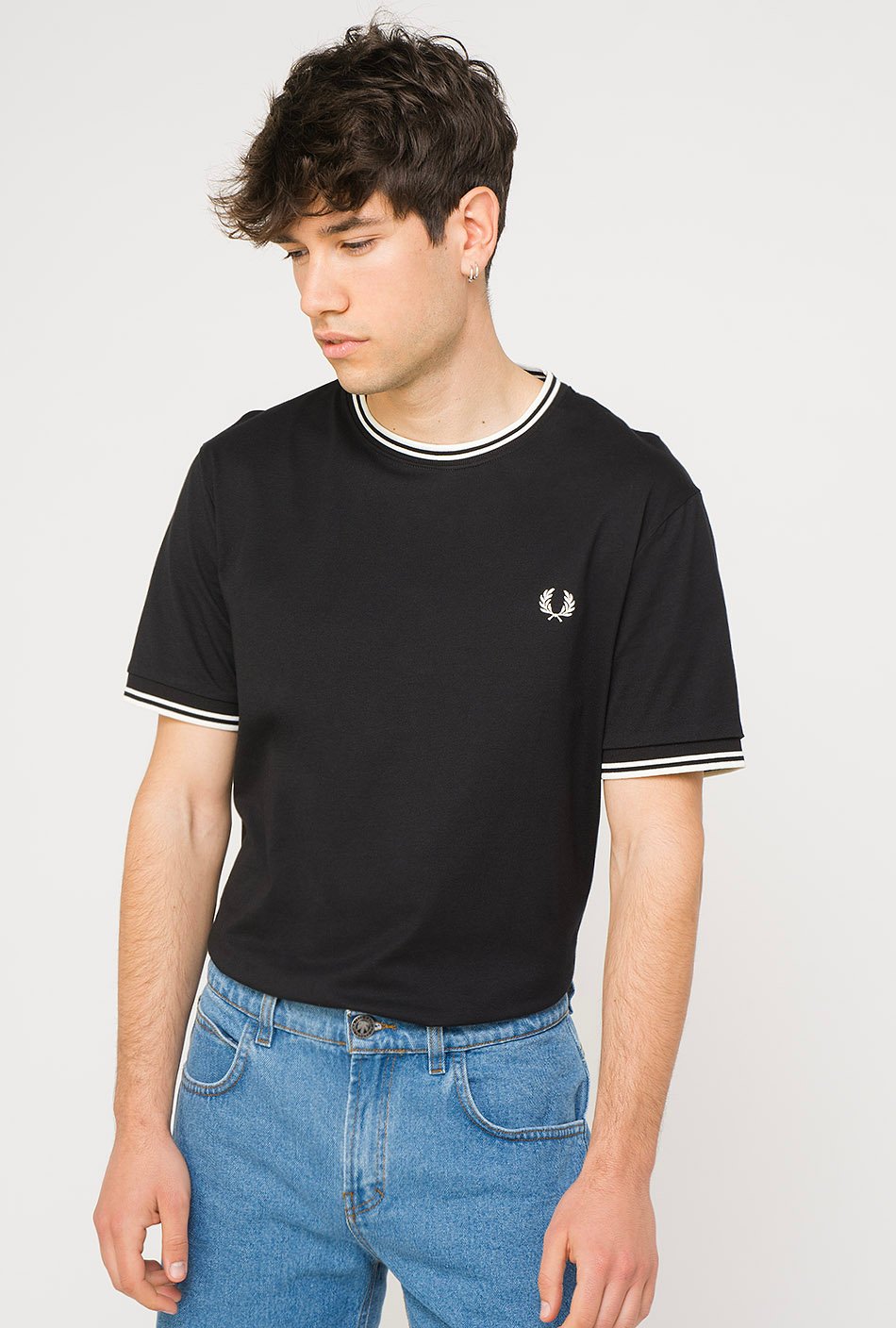 Fred Perry T-Shirt in Schwarz