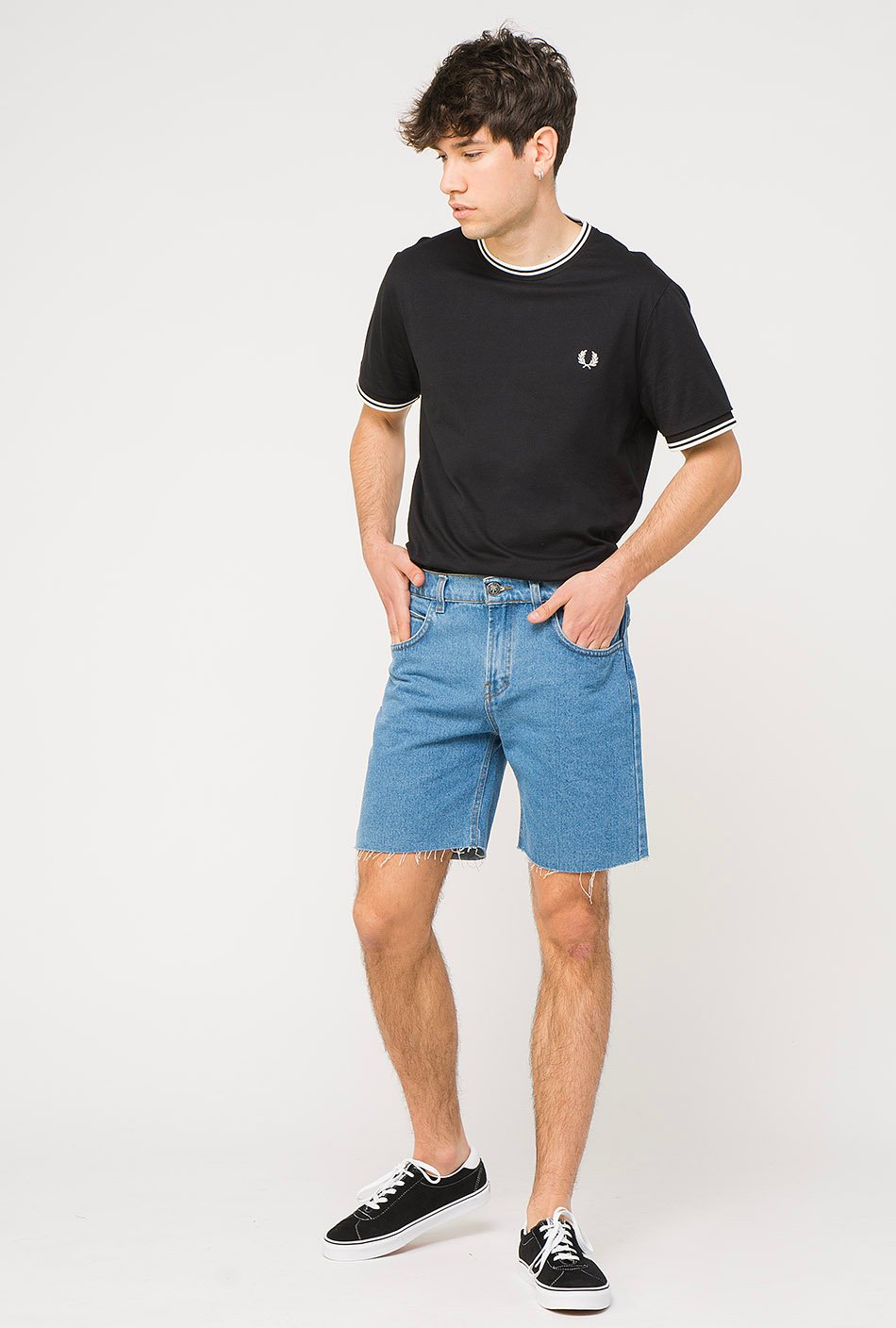 Fred Perry T-Shirt in Schwarz