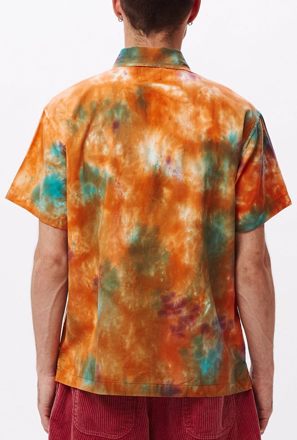 Obey Drops Polohemd in Orange/Bunt