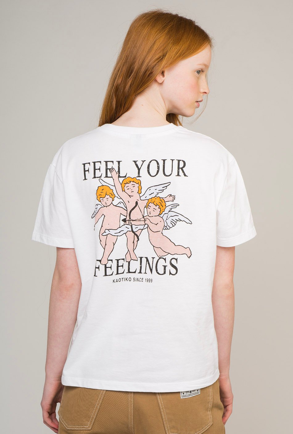Feel Your Feelings T-Shirt in Weiß