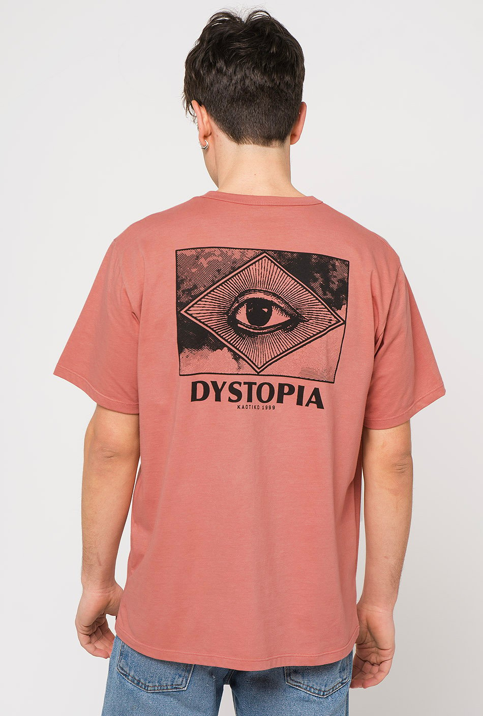 Dystopia T-Shirt in Lachsrot