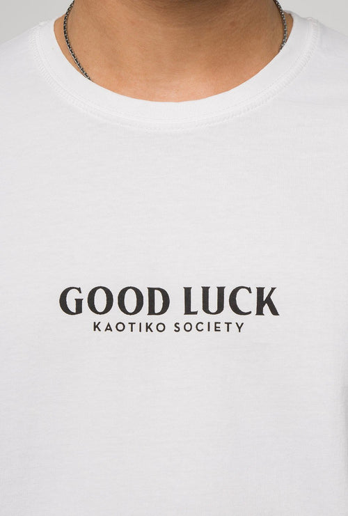 Good Luck T-Shirt in Weiß