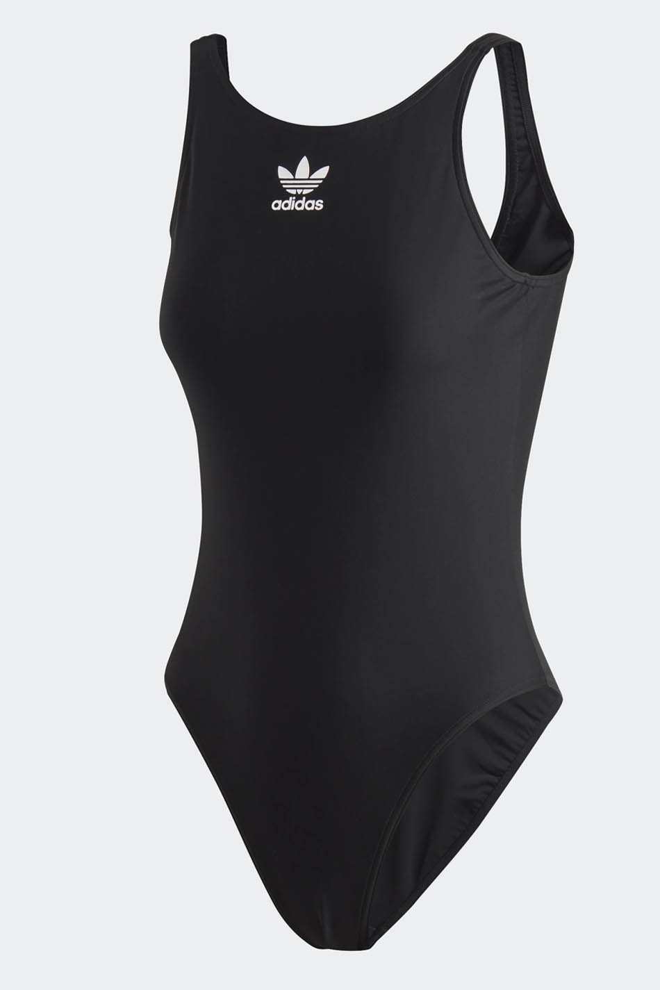 Badeanzug Adidas Trefoil Schwarz