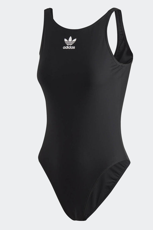 Badeanzug Adidas Trefoil Schwarz