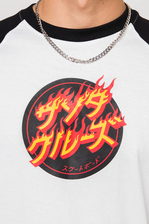 Santa Cruz Flaming Japanese Dot T-Shirt