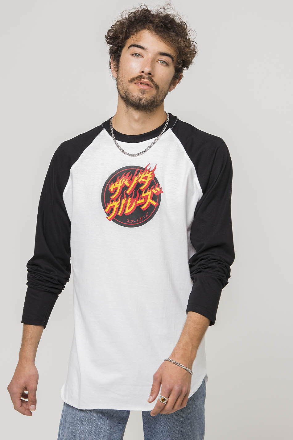 Santa Cruz Flaming Japanese Dot tee