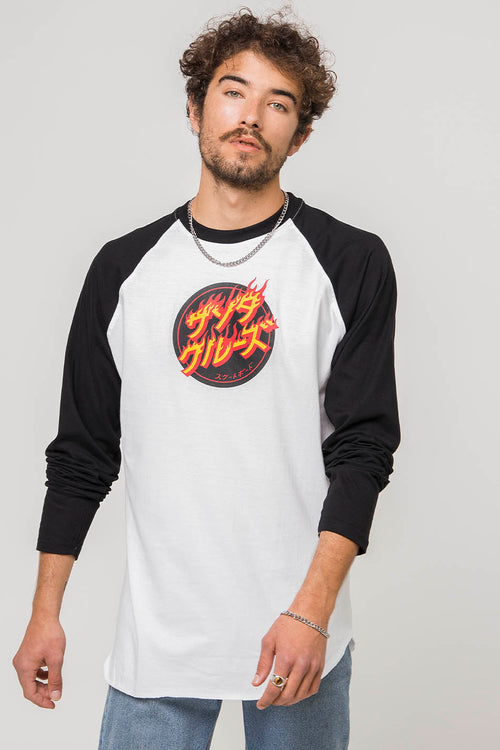 Santa Cruz Flaming Japanese Dot T-Shirt