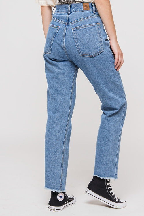 Pantalón Cropped Straight Denim