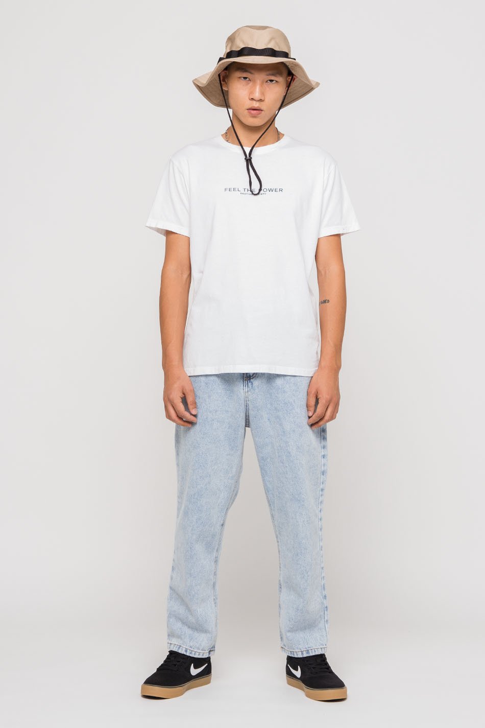 Regular Cropped Denim Acid Trousers