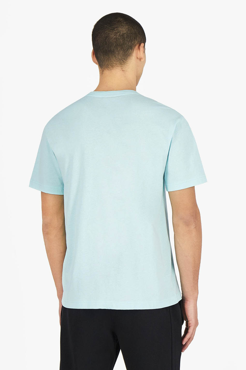 Champion-Tortenschachtel-Skript-Logo-Blau-T-Shirt