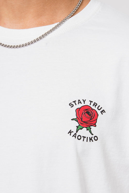 Stay True Washed White T-Shirt