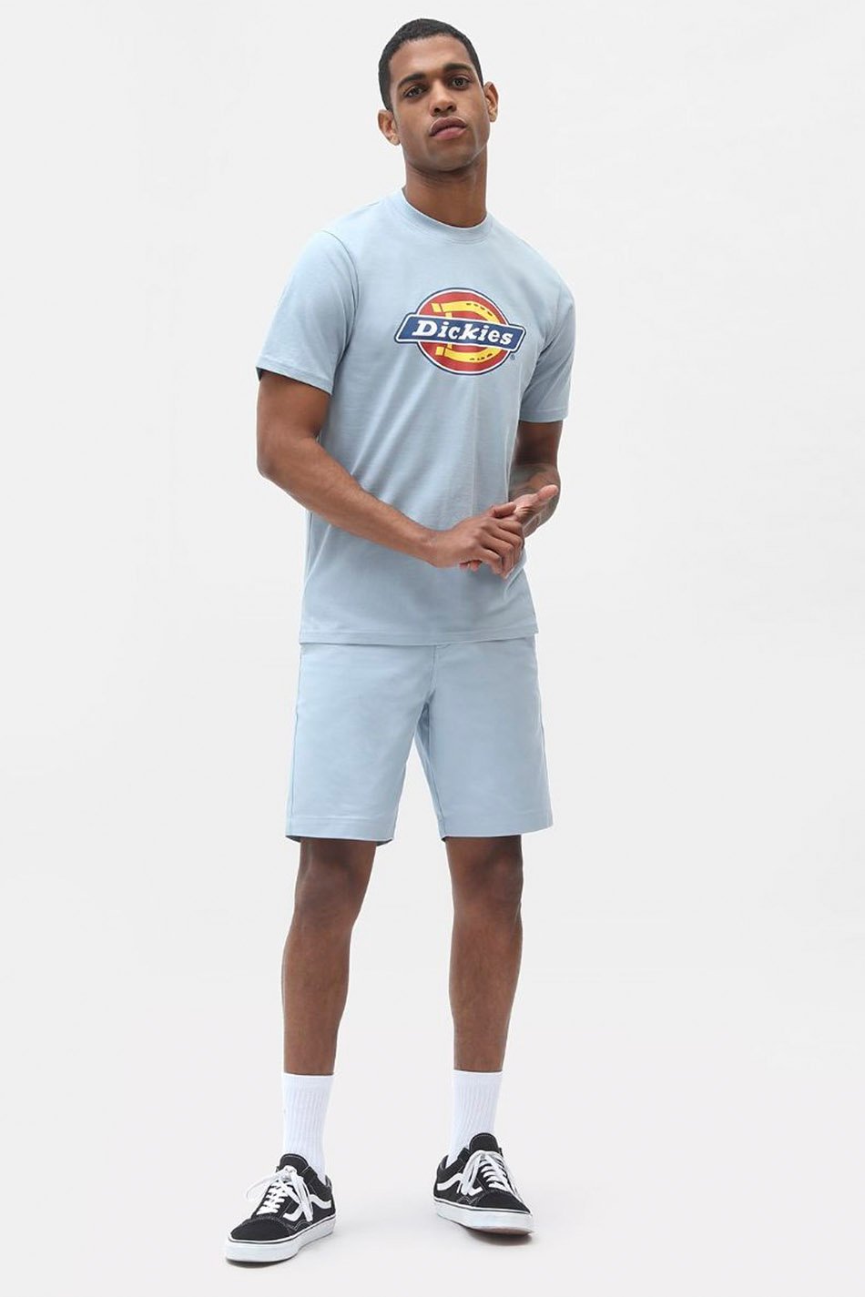 Dickies Hemd Logo-Symbol Blau Nebel