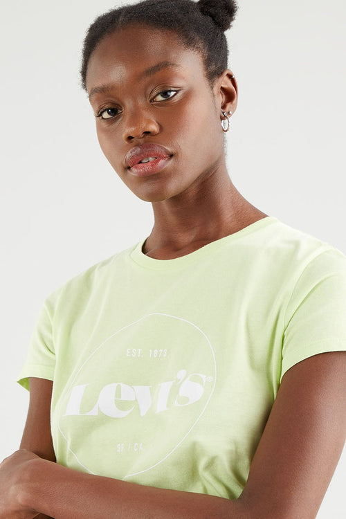 T-Shirt Levi's The Perfect Circle Logo Shadow Lime