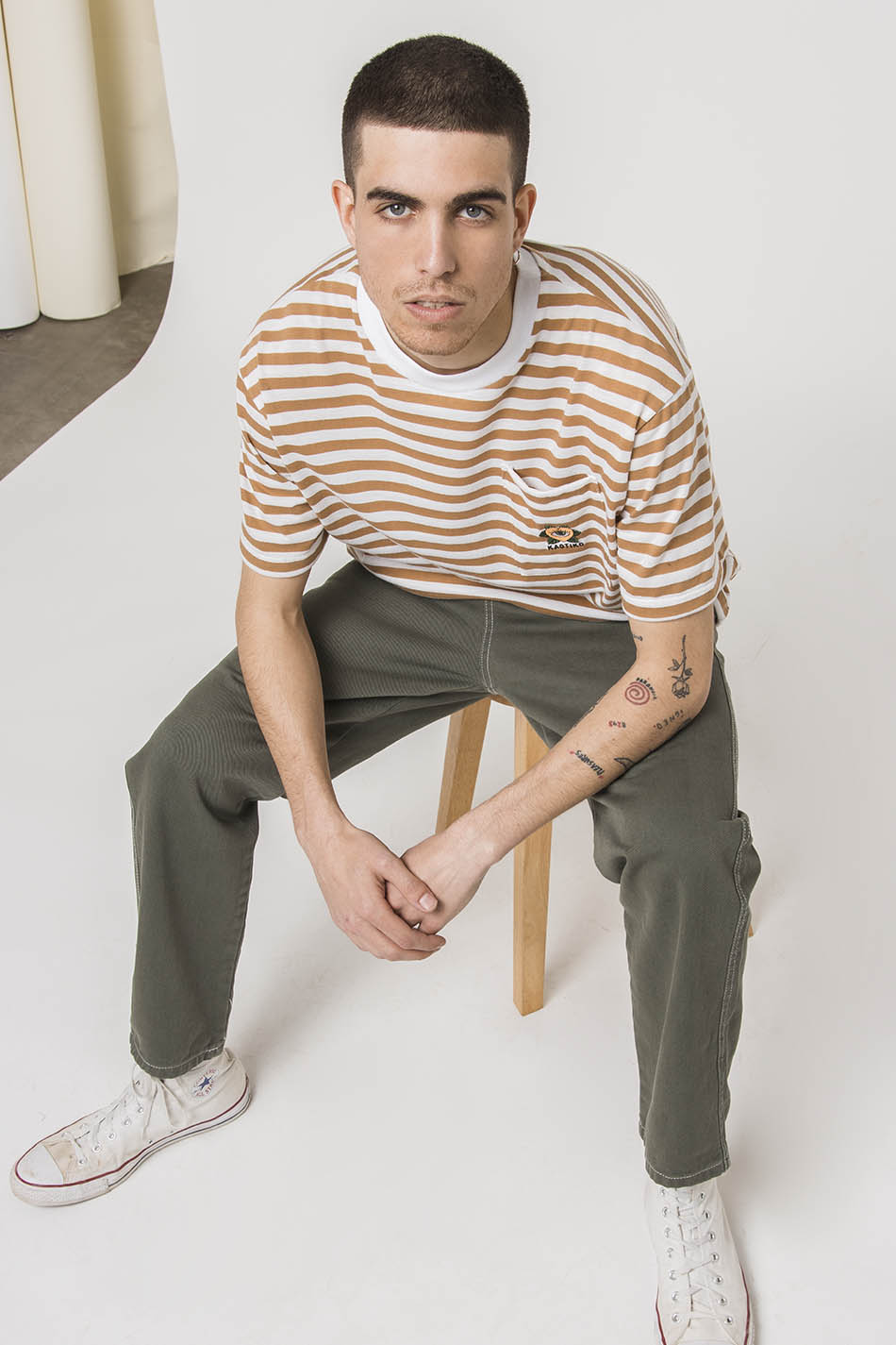 Striped Heart Nut shirt