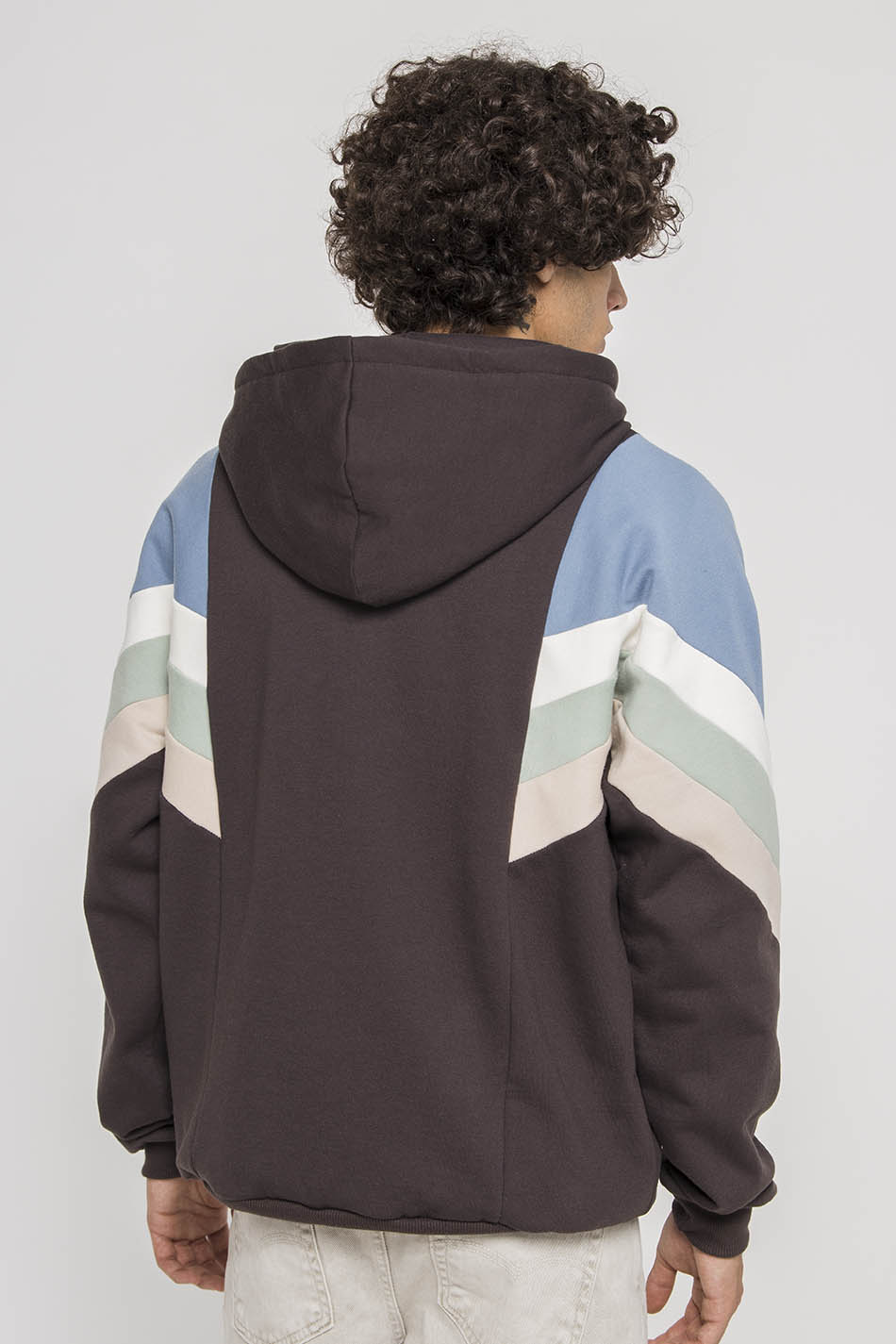Ewan Grau/Blau/Elfenbein/Grün Pullover