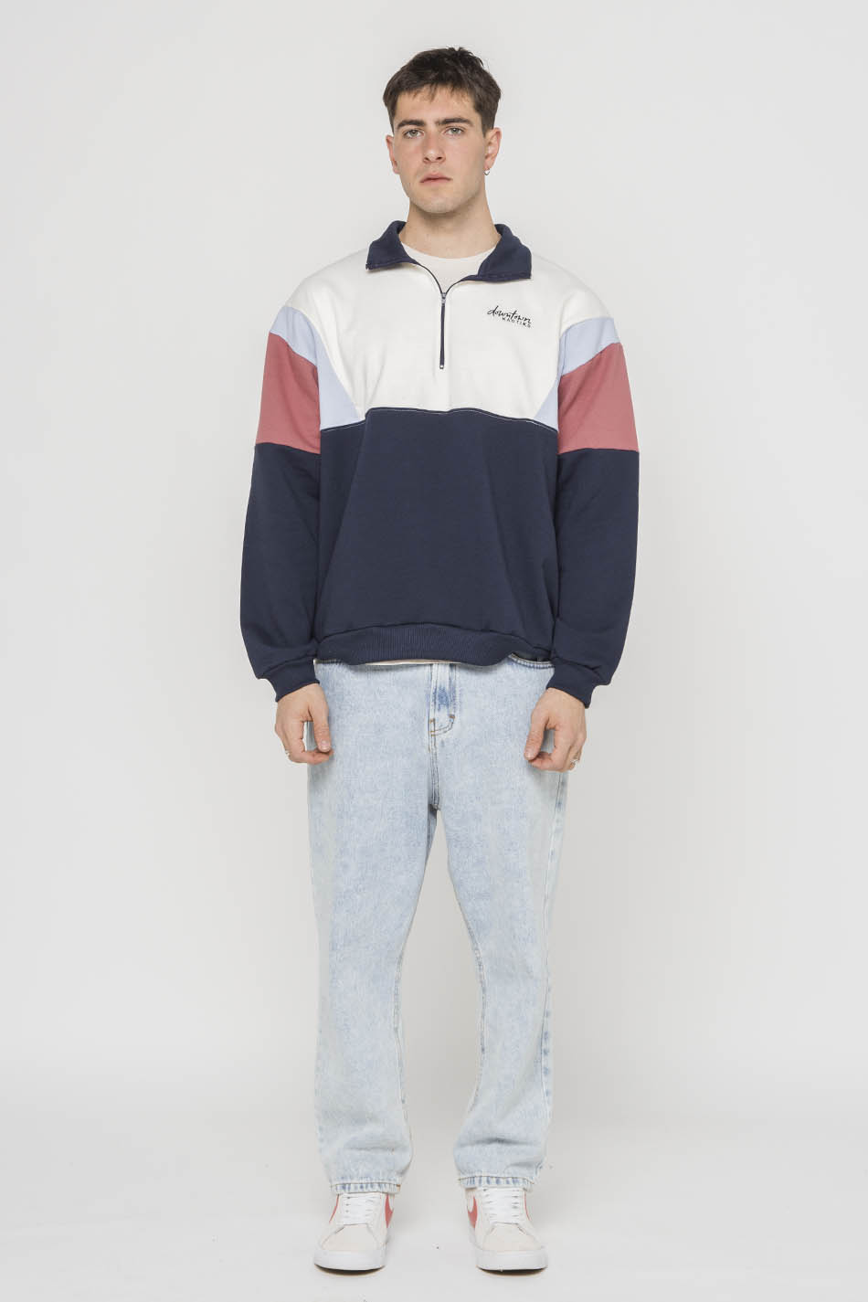 Navy/ Baby Blue/ Maroon Colin Sweatshirt